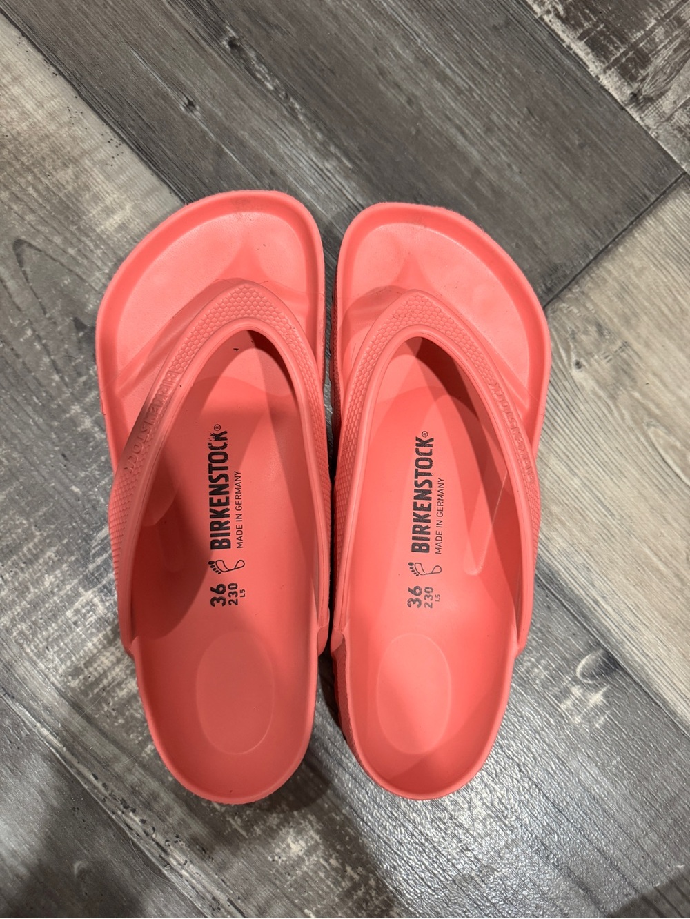 Birkenstock Women’s Coral Pink EVA Flip Sandals